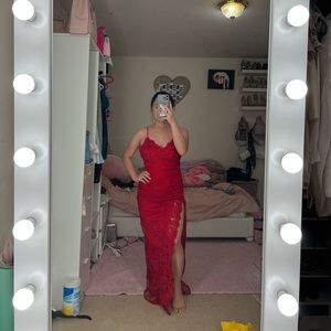 Red prom dress